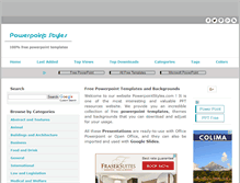 Tablet Screenshot of powerpointstyles.com